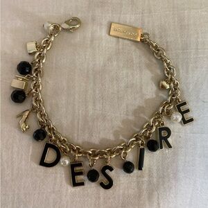 Dolce & Gabbana Desire Charms Bracelet Shoe Perfume‎ Purse Crystals Pearl